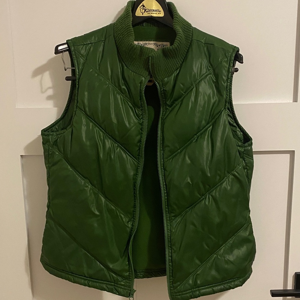 Vintage Old Navy Green Quilted Vest